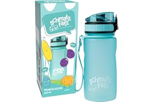 ‎SCHMATZFATZ schmatzfatz Sportflasche, Sportflasche, hält das Wasser kalt, Trinkflaschen, Sport-Wasserflasche für Erwachsene, Herren, Damen und Kinder, BPA-freie Trinkflasche, wasserdicht, auslaufsicher, 350 ml,