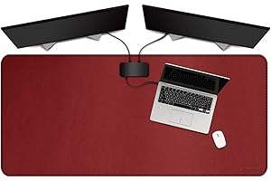 ZORESYN Tapetes para Mouse para gaming 120x60cm - impermeable de antideslizante, alfombrilla de computadora de oficina - Rojo