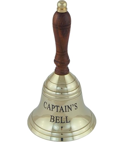 Schiffsglocke Mit Steuerrad Türglocke Messing Glocke Nostalgie Maritim 18cm 14426