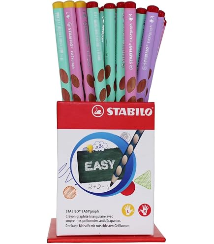 Griffix Bleistift Für Linkshänder (Pink) – Ergonomischer Schreiblern-Bleistift Mit Nachfüllminen, Made In Germany