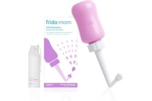 ‎FRIDA MOM Frida Mom Wochenbett Intimdusche | Peri-Flasche für sanfte Intimpflege nach der Geburt | Ergonomisch, 300 ml, kopfüber nutzbar | Mit wasserdichter Tasche | Für Klinik & Kaiserschnitt geeignet