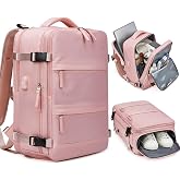 Su Ge&ccedil;irmez 16" in&ccedil; 30L Ayakkabı B&ouml;lmeli Seyahat Sırt &Ccedil;antası - Laptop B&ouml;lmeli, USB Şarj Girişli