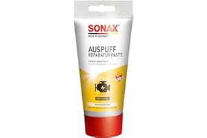 ‎SONAX SONAX AuspuffReparaturPaste (200 g) Verschließt kleine Risse, Löcher und undichte Stellen dauerhaft, schnell und absolut gasdicht | Art-Nr. 05531000