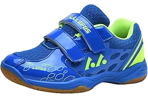 Kraftpaid Badminton Squash Shoes,Badminton Tennis Shoes,Wear Resistant Tennis Shoes,Boys Girls Badminton Sneakers,Breathable Pickleball Shoes Casual Kids Walking Shoes Tennis Volleyball Shoes
