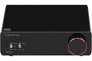 FANMUSIC TOPPING PA5 II Speaker Amplifier Compact Desktop Amplifier Full balance D power amplifier (PA5 II Black)