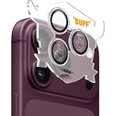 BUFF LABS iPhone 18 Pro Max, iPhone 18 Pro ile Uyumlu Air Fit Şeffaf Kamera Lens Koruyucu