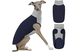 KONVINIT Jersey Perro Grande, Ropa Perro Grande Suéter de Cuello Alto Sin Mangas para Mascotas, Ropa Cálida de Invierno con Tejido Elástico y Suave