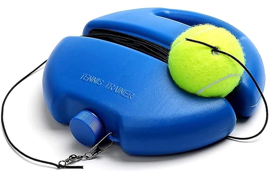 Tennis Trainer, Rebound Ball Rebound Tennis Trainer, Portable Self Practice Tennis Training Equipment for Adults Beginners