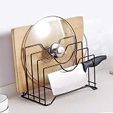 MFS Craft World Multifunctional Lid Organizer kitchen Rack Holder Pan Pot Stand Dish Rack Storage plate Stand for Kitchen Coo