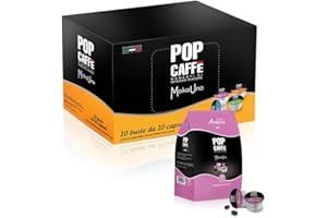 POP CAFFE' Pop Caffè, Moka-Uno 3, Arabica, 100 kapsułek, kompatybilny z systemem Uno do kapsułek Illy i Kimbo.