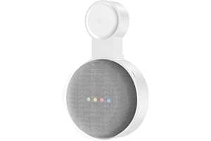 Baaletc Outlet Wall Hanger para Google Home Mini/Google Nest Mini (2nd Gen) Voz Asistentes, Enchufe Wall Mount Stand Holder para Home Voice Assistants, Cubierta de Cable de Home Mini
