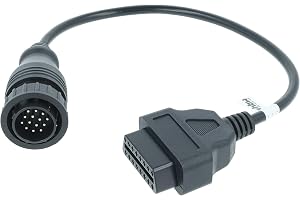 Vhbw OBD2 - adapterkabel 14 stift till 16 stift för OBD-diagnostikenhet kompatibel med äldre Mercedes Vito/Sprinter, Volkswag