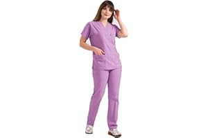 ELLYSHINE Professional Medical Uniforms & Scrubs - Soft Stretch Fabric Scrubs Uniforms Women Set - Scrub Top and Scrub Bottom