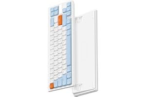 MAGIC-REFINER RKL680 Teclado Mecánico Inalambrico Ultra Delgado, Teclado Gaming 60%, Apex Pro Mini Modo Dual 2.4GHz/Bluetooth con Interruptores Rojos de Bajo Perfil para PC/Tablet/Win/Mac/QWERTY US