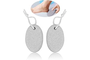 ATOMUS 2 Pcs Natural Pumice Stone Feet Care Cornea Hard Skin Removal for Feet and Hands Natural Foot Scrub to Remove Dead Skin large