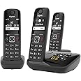 Gigaset AS690A Trio - 3 Schnurlose DECT-Telefone mit Anrufbeantworter ...