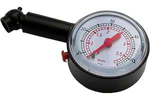 Carpoint Analog Tyre Pressure Gauge, Black