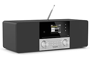 TechniSat DIGITRADIO 3 IR - Stereo DAB Radio Kompaktanlage (DAB+, UKW, CD-Player, Bluetooth, Internetradio, USB, Kopfhöreranschluss, AUX-Eingang, Radiowecker, 20 Watt RMS) schwarz
