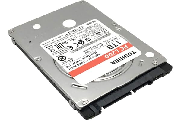 Toshiba 1TB 5400RPM 128MB Cache SATA 6Gb/s (7mm) 2.5in Internal L200 PC Hard Drive - 3 Year Warranty