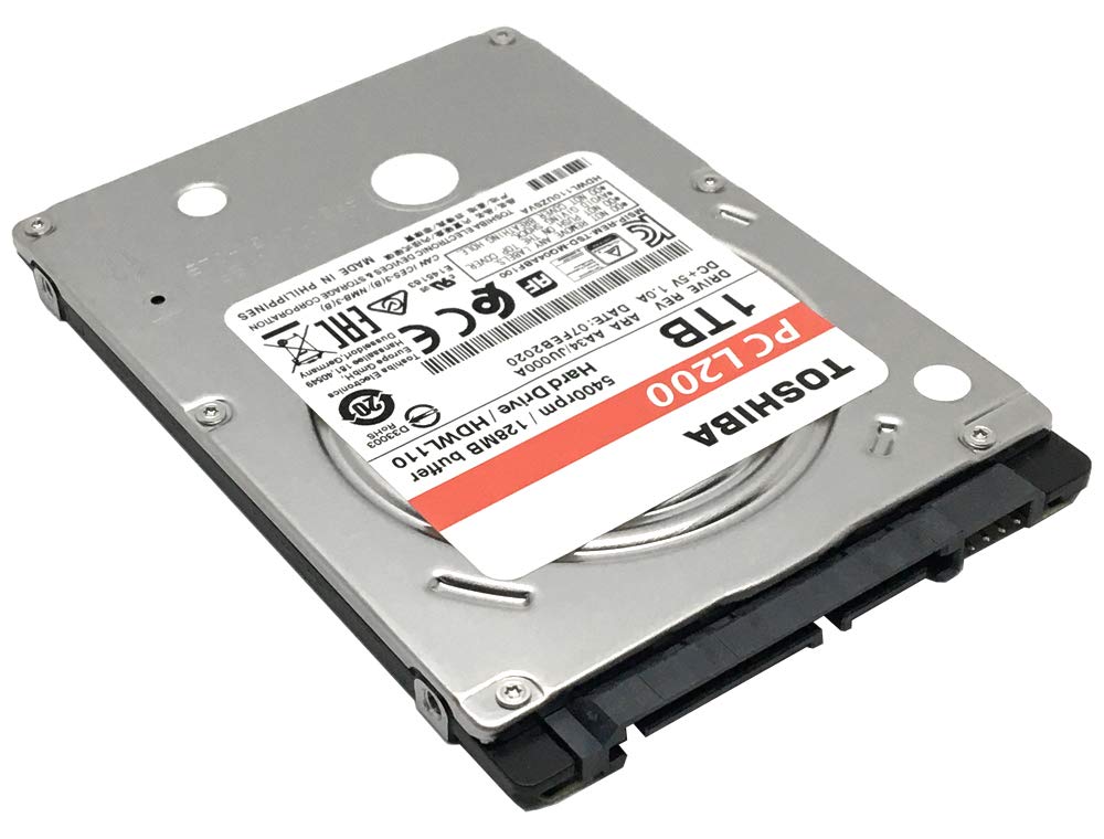TOSHIBA 1TB 5400RPM 128MB Cache SATA 6Gb/s (7mm) 2.5in Internal L200 PC Hard Drive - 3 Year Warranty