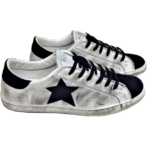 Sneakers Basse In Pelle Bianca Traforata | Uomo E Donna | Scarpe Stringate Con Borchie A Cono | Comode E Casual