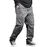 Lymio Cargo for Men | Cotton Cargo Pant | Drawstring Waist Pant (Also Available in Plus Sizes) (46-49)
