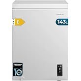 Cecotec Horizontal Freezer 143L Bolero CoolMarket Chest 143P White E. Basket with Handles, Electronic Control LED, UltraConta