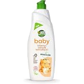 Just Green Organic Biberon ve Emzik Temizleyici, Parf&uuml;ms&uuml;z Bitkisel Bazlı Bebek Bulaşık Sıvısı, Hipoalerjenik, Vegan, Ecocert