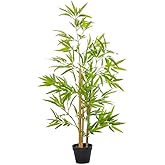 Nettenevime Yapay Ağa&ccedil; Bambu Ağacı 3 G&ouml;vdeli 100 * 40cm Siyah Plastik Saksılı