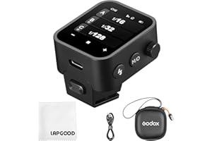 Godox X3-N Kamerablitz Blitzauslöser, X3N 2.4GHz Wireless Flash Trigger mit OLED-Touchscreen,TCM,Integrierter Lithium-Akku (Typ-c-Ladung),Kabelloser Blitzauslöser für Nikon Kamera