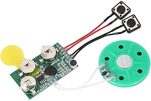 ELPRICO Moduł nagrywania głosowego, chip kart okolicznościowych, 120-sekundowy moduł dźwiękowy do domowych kart okolicznościowych, pudełek prezentowych, zaproszeń