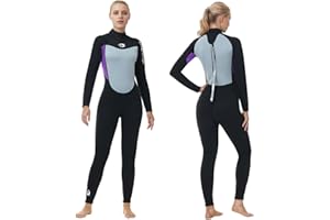 Owntop 2.5mm Neoprene Thermal Wetsuit for Men & Women | UV50+ Sun Protection | Ultra-Stretchy Warm | Adult Wet Suit | Diving Surfing