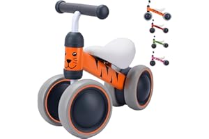 BOLDCUBE Vélo Bébé Draisienne pour Bébé de 1 an 6-18 Mois - Vélo Enfant sans Pédales Jouet Educatif Baby Walker - Premier Anniversaire Cadeau pour Garçons Filles (Bénny)