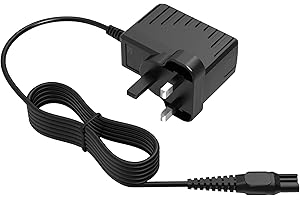 Superer 15V Fit for Philips Shaver Charger UK - (Fit for Beard Trimmer Series 5000 7000 9000 3000 HQ8505 BT5502 S5465 HC5630 S3233 HC5630 MG7750 Electric Shaver Razor Multigroom Charging Power Cord)