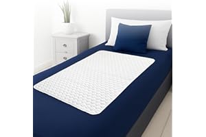 UNDIEX Empapadores Cama Adultos Lavables – Protector Cama Impermeable Reutilizable Absorbente y Acolchado con 4 Capas de protección 135x86cm – Ideal para Bebé, Mascotas y Periodo Femenino