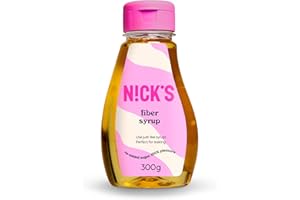 N!CK'S NICKS Fiber Syrup, Sirop de Fibres Naturel Vegan, Alternative de remplacement du sucre 300 g