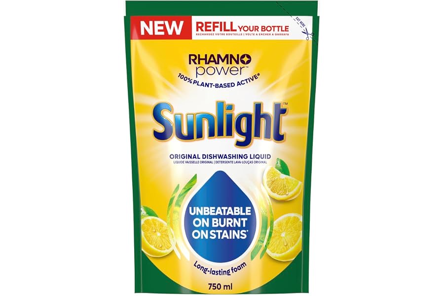 Sunlight Regular Dishwashing Liquid Refill 750 ml