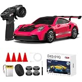 Kumoyu 1:43 Profesyonel Mini Drift RC Araba 911 4WD 15 KM/H Hız Metal Alaşım G&ouml;vde EPS Stabilizasyonu Tam Orantılı &Ccedil;ift Modlu