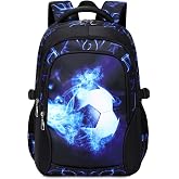 ADGBPE School Backpack For Kids High School Backpack For Teenage Students Durable Heavy Duty Large Waterproof For, 5 - Blue F