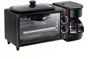 DimyFew 3 in 1 Maker Non-Stick Grill Plate Includes Coffee Machine Centre Station for Bread