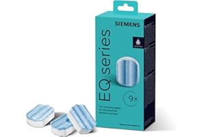 Siemens TZ80032A, 9 tabletek odkamieniających, chroni przed korozją, pasuje do ekspresów do kawy z serii EQ oraz w pełni automatycznych automatów do zabudowy