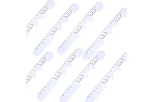 CAIHUAER 12 Pcs Pupillary Distance Ruler Plastic Optical Ruler Distance Measuring Ruler Pupil Distance Meter for Reading Pupil Distance