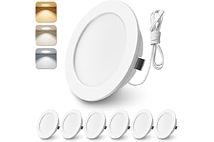 ‎ALUSSO LIGHTING ALUSSO LIGHTING LED Einbaustrahler 12V, 3000K 4000K 6000K LED Spot 12V IP44, 4W 270LM Einbauspots 55-58mm für Wohnmobil Spiegelschrank Wohnwagen Van Kleiderschrank, Weiß 6er Set (nicht dimmbar)