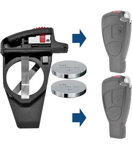 Chiave Vergine YM15 Con Alloggiamento Transponder Per Mercedes Benz Vito Actros Atego Axor Econic VW LT – Ricambio Aftermarket Senza Logo, Custodia Vuota