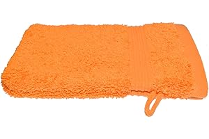 ‎JULIE JULSEN Julie Julsen Waschlappen in 23 Farben erhältlich weich und saugstark 500gsm Öko Tex Orange 15 x 21 cm