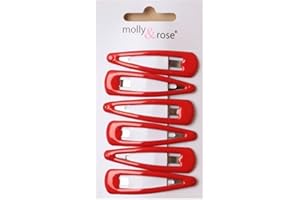TOPKIDS ACCESSORIES 5cm Hair Sleepies Clips Accessories - School Colour Red