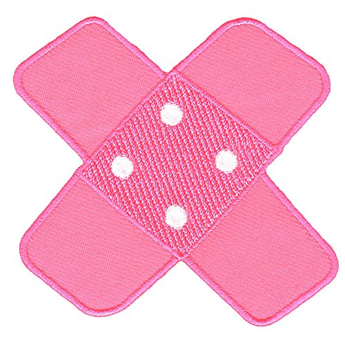 Hosenpflaster Pflaster Rosa Pink Aufnäher Bügelbild