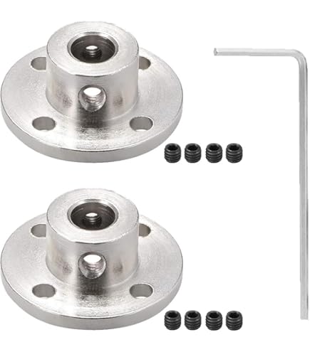 2x 6,35mm Flanschkupplung Mit Sechskantschlüssel - Für Schrittmotoren & RC Modelle