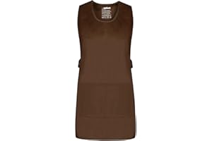 MISEMIYA - Apron Cleaning Work Uniform Clinic Hospital Cleaning Veterinary Sanitation Hostelry - Ref.868 - Large, Brown