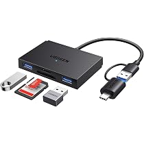 Lettore di schede da USB-C a SD compatibile con iPhone 15, iPad Pro, MacBook Pro/Air, iMac M1 M2, Chromebook, XPS, Galaxy S22/S23 e altri (porta SD